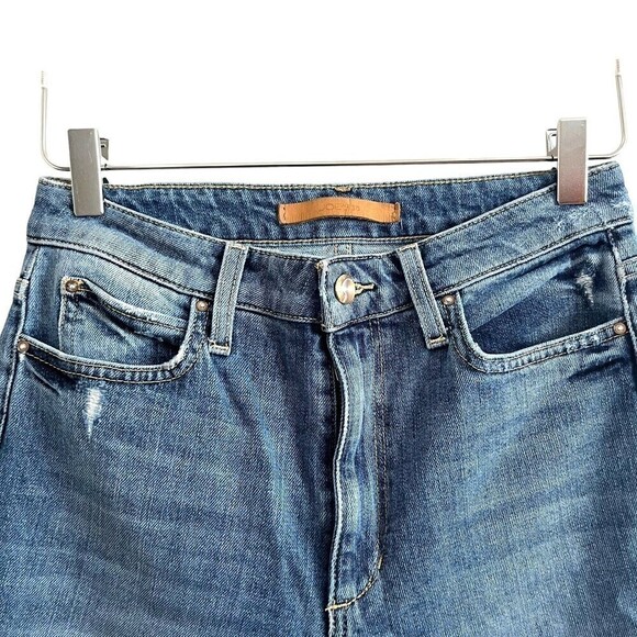 Joes jeans The Wyatt High Rise size 26 Retro Crop Distressed Medium Wash - Picture 3 of 11